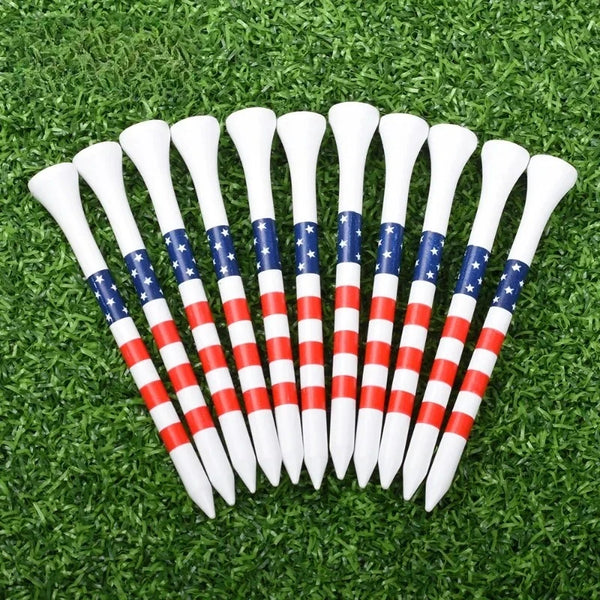 Golf Tees 50pcs 83mm Bamboo Stripe Ball Seat JC025