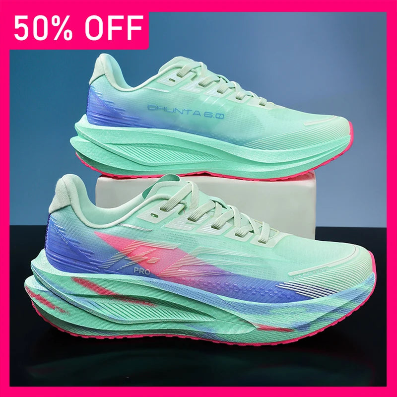 Men Women Running Shoes New Fashion Marathon Sports Breathable Comfortable Sneakers Daily Morning Running Rebound Fitness Shoes