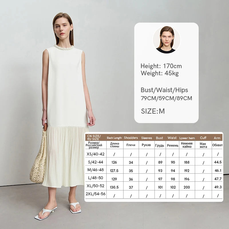 រ៉ូប Amii Women Summer 2026 រ៉ូប A-Line ដៃខ្លីថ្មី រចនាបទបែបបារាំង កមូល ស្រស់ស្អាត 12652044
