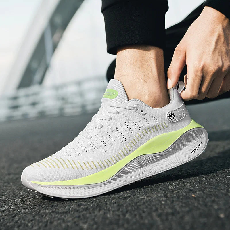 Men's Mesh Light Casual Sneakers Four seasons New Breathable Thick sole Non-slip Comfortable Outdoor Speed Running Sports Shoes