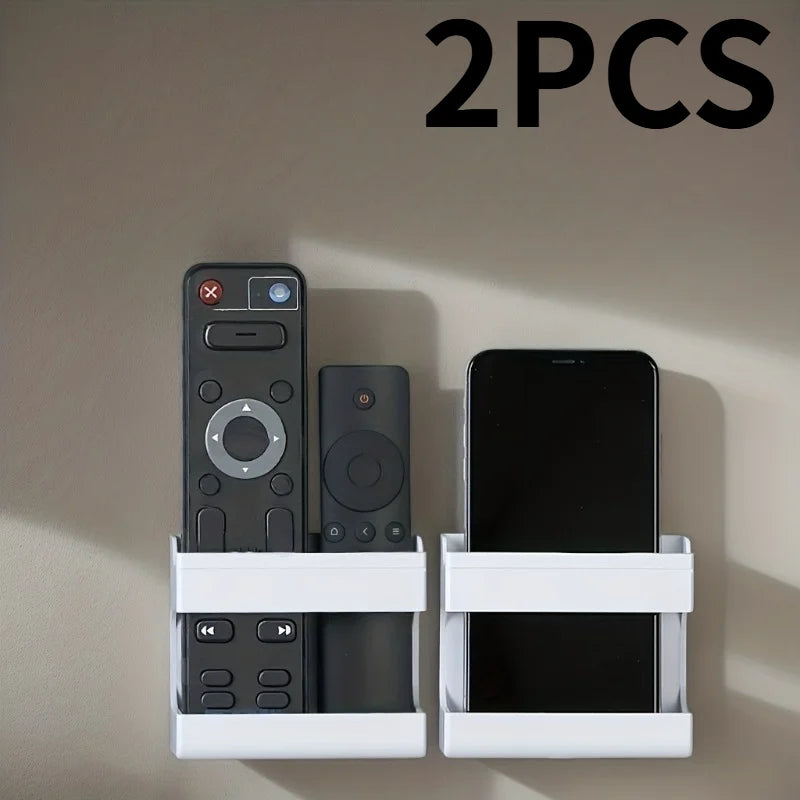 2PCS Multi-Purpose Mount Secure Phone Charger,Organize Remote Controls Universal Wall,Desk Holder for Router,Bedside Nightstand