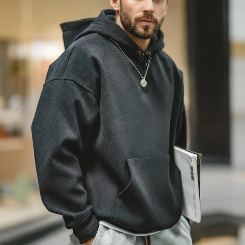 Maden New American Casual Heavy Hoodies Sweatshirt Cleanfit Silhouette Loose Pullover Outdoor Oversize Thermal Tops men's autumn