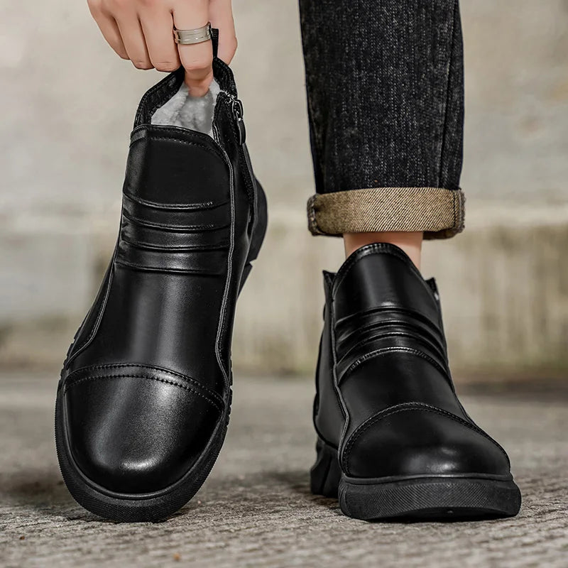 Men's winter casual outdoor sport fashion youth comfortable wear-resistant cotton warm shoes non-slip wear-resistant tide shoes