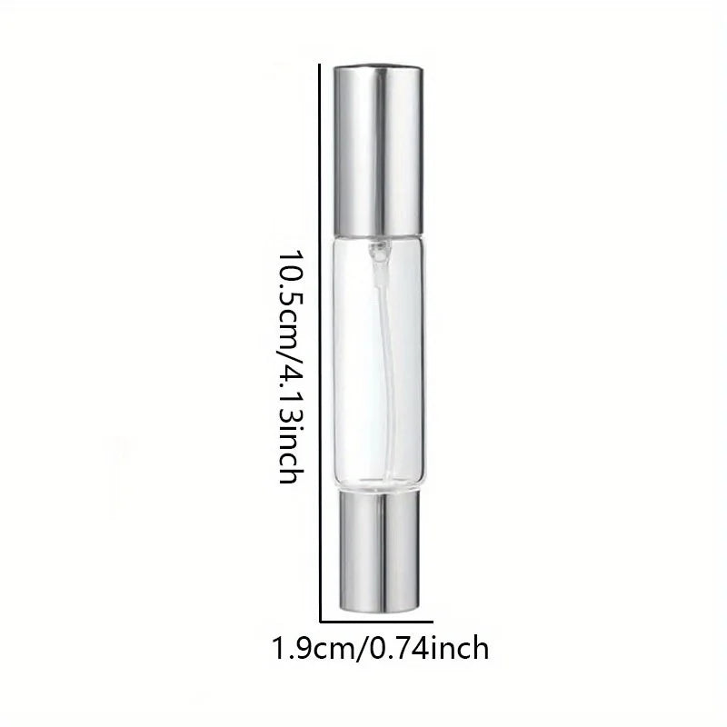 2pcs 0.34oz-Use Perfume Spray Bottles with Rollers - Transparent Glass, | Portable Fragrance Dispenser | Refillable Spray Bottle