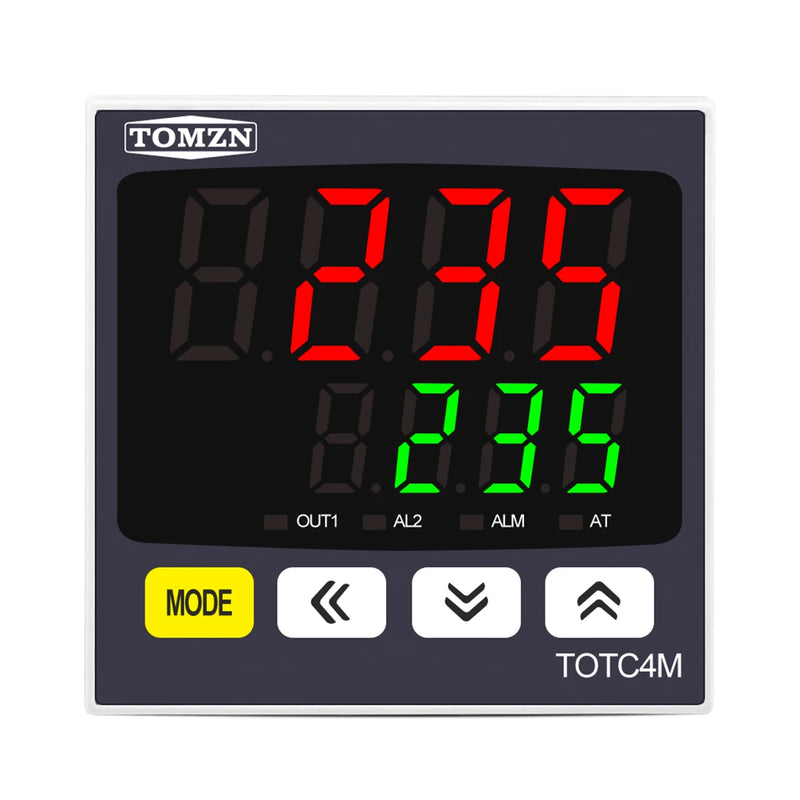 TOMZN Digital PID Temperature Controller – Universal Input Thermostat, Regulator with SSR Relay Output, 110V–230V AC