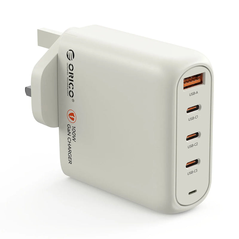 ORICO 100W GaN Charger USB C Charger QC4.0 3.0 Quick Charge For Macbook Laptop Tablet PD Fast Charger For iPhone 18 17 16 Pro