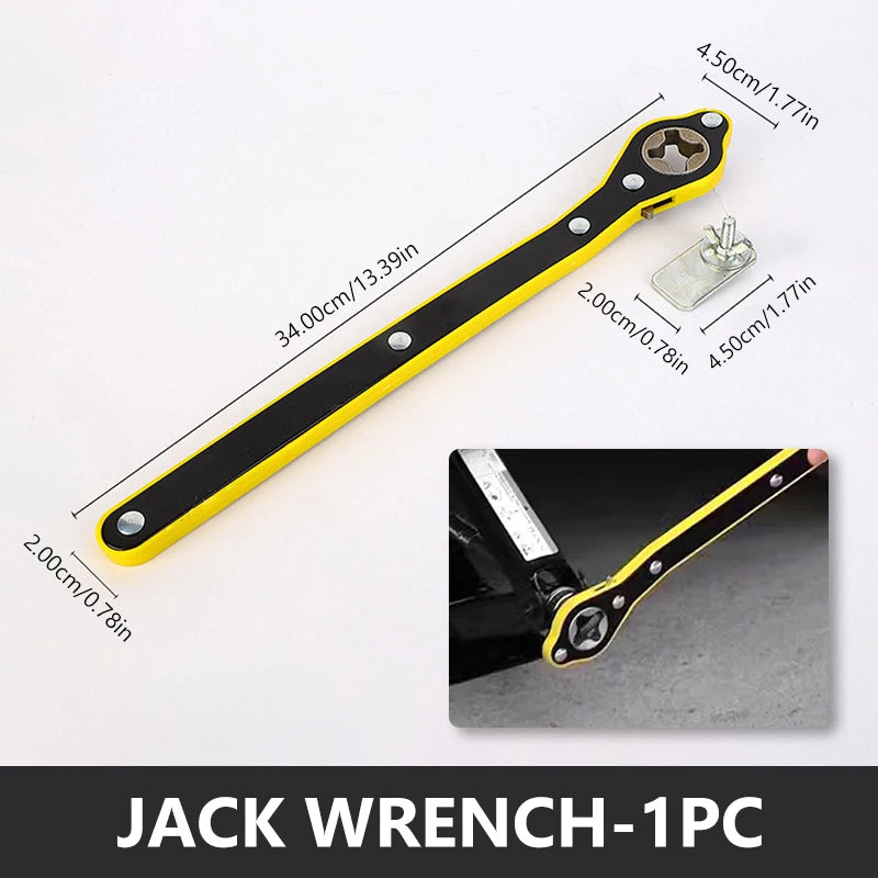 SEAMETAL Car Universal Crank Handle Car Jack Handle Lever Labor-saving Wrench Tool with CAR Tools for Car Mounted Accessories