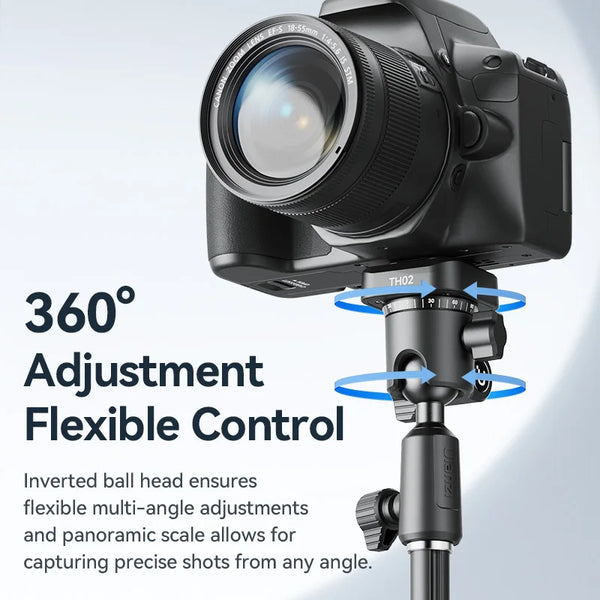 ក្បាលបាល់ Ulanzi TH02 Uka ដាក់បញ្ច្រាស 360° ក្បាលបាល់បែប Panoramic ប្តូរផ្ដេកបញ្ឈរ Uka បញ្ចេញរហ័សសម្រាប់ការថតកាមេរ៉ា DSLR