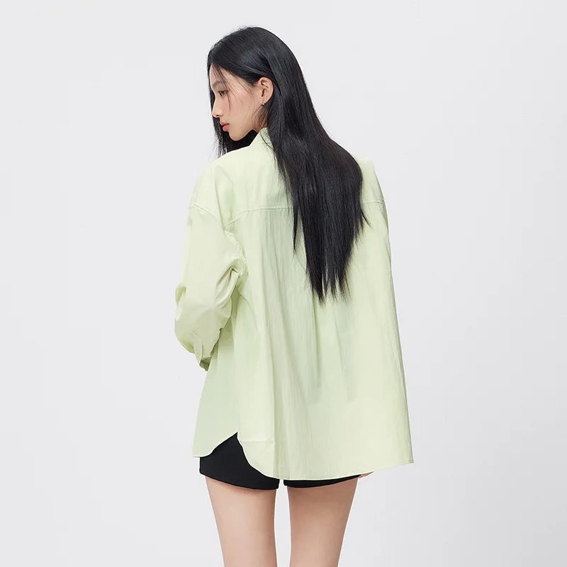 Semir Elegant Shirt Women Long Sleeve Solid Color Blouse Short Vest Two Piece Set 2026 Spring New Fashion Casual Wear
