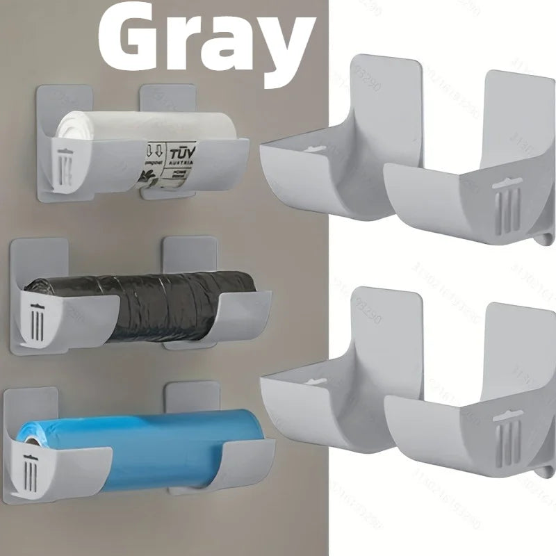 4pcs Over-the-Door Cabinet Organizer, No-Drill Adjustable Kitchen Countertop Storage Rack, Trash Bags, Umbrellas,Storage Rack.