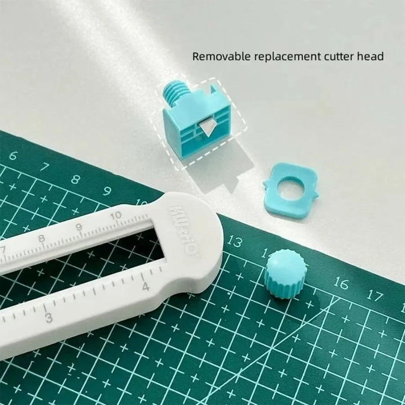 360 ° Cutter Circulaire Régulable Et Lame De Rechange - Outil De Scrapbooking De Précision Pour Des Coupes Circulaires Parfaites