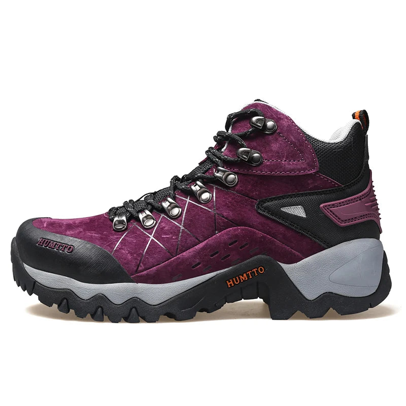 HUMTTO Hiking Shoes for Women Waterproof Sports Climbing Trekking Woman Boots New Luxury Designer Winter Outdoor Womens Sneakers