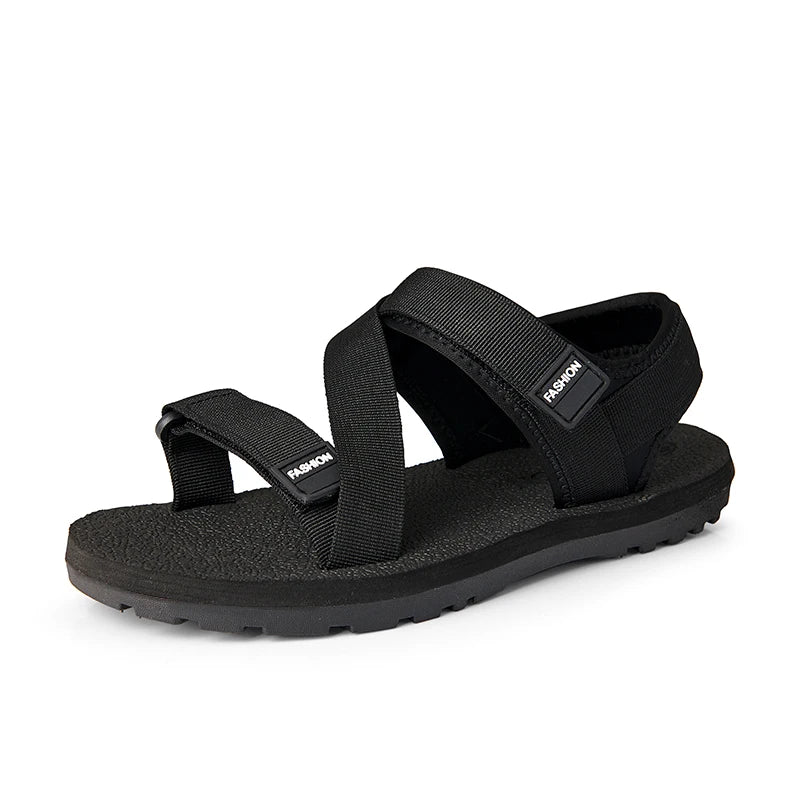 Summer Mens Adjustable Sandals Men Black Gray Blue Sandals Comfortable Non Slip Sandal Size 38-46 Dropshipping