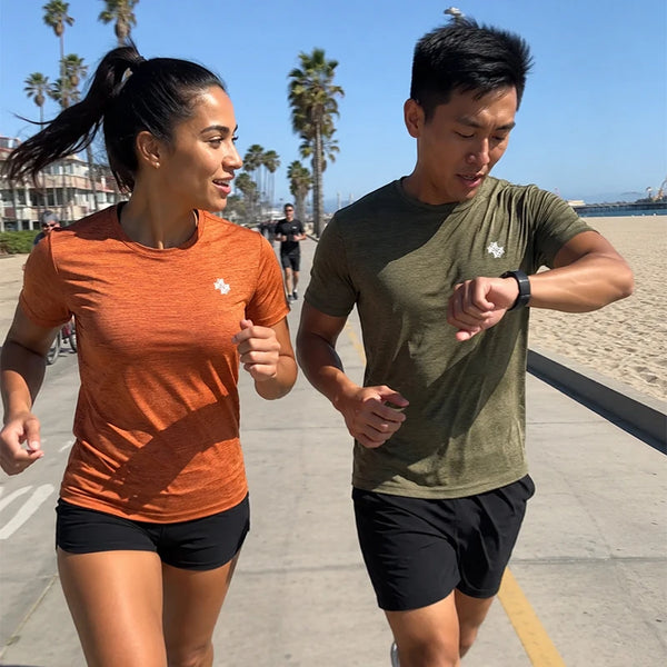 2pcs Quick Drying Men's Running T-shirt Fitness Sports T Shirt Gym Training Tees Breathable Jogging Casual Sportswear Unisex Top