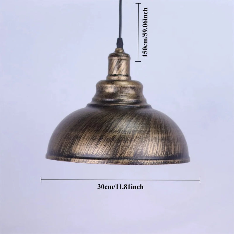 JOYINLED Retro Black Pendant Light Industrial Hanging Lights Metal Barn Farmhouse Kitchen Lighting E27 Ceiling Mount Fixture