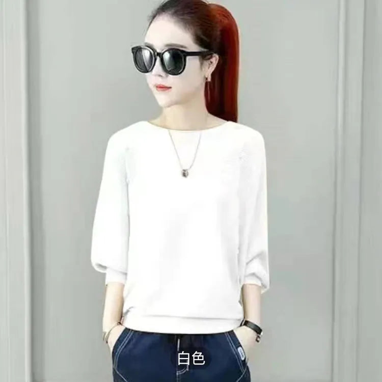 Loose Female Pullover Jumper Long-sleeved Knitted Sweater Women's New Bottoming Shirt Spring Autumn Winter Top Pull Femme