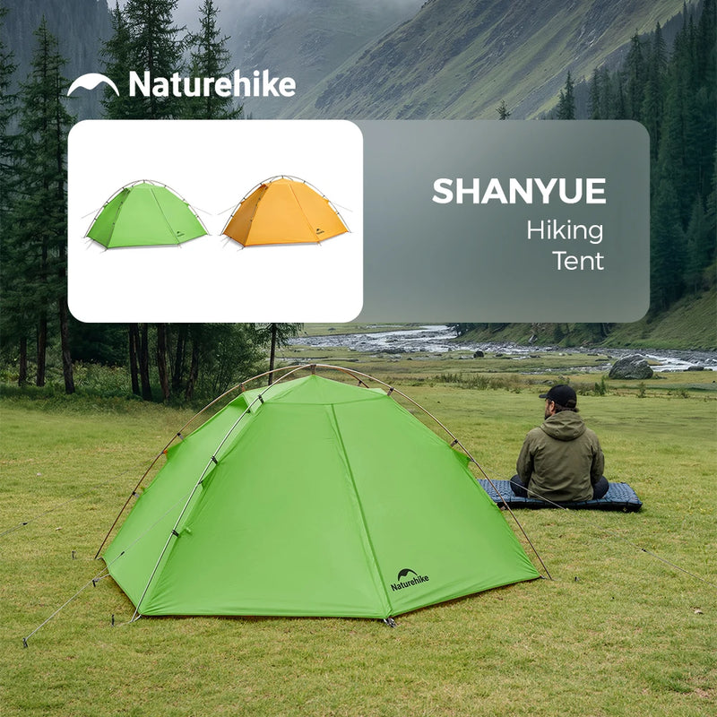Naturehike 2026 New Mountain Leaping Ultra Light Outer Skeleton Hiking Tent with Entrance Hall Outdoor Portable Hiking Tent
