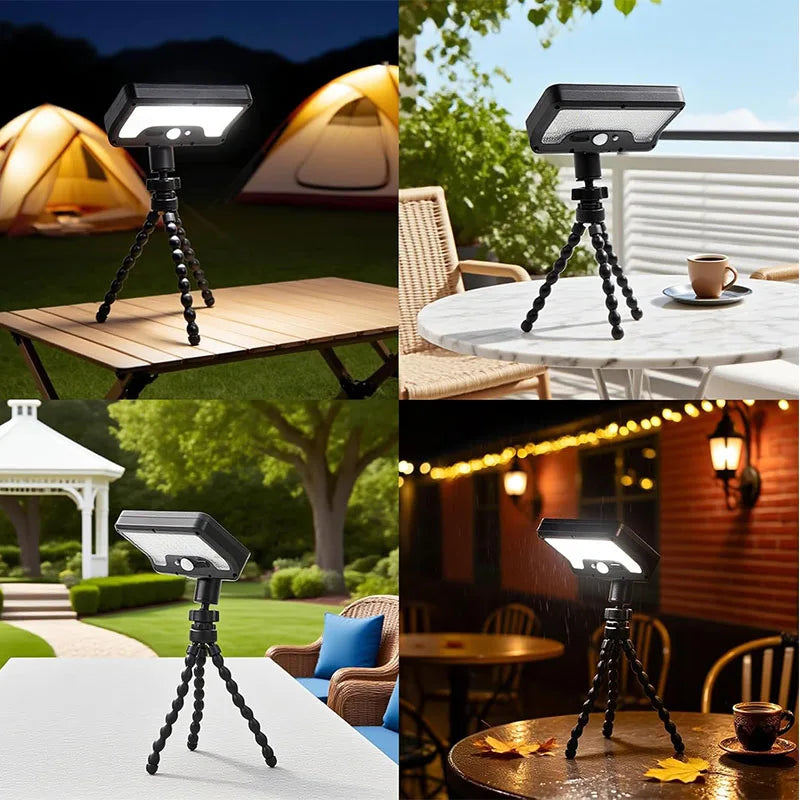 Solar Pathway Lights 92 LEDs Motion Sensor Garden Light Type-C Rechargeable Adjustable Angle for Walkway Driveway Sidewalk Patio