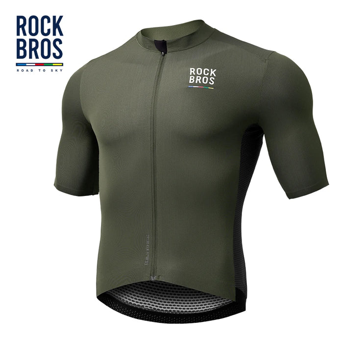 ROCKBROS ROAD TO SKY Bicycle Jersey Summer Breathable Cycling Jersey Mens Cycle Short Sleeved Road MTB Bike Sportswear Clothing 15220004001 CHINA