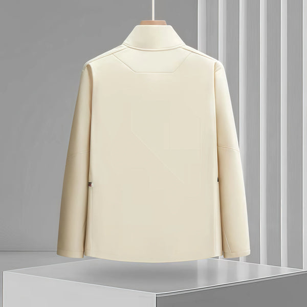 2026 stand-up collar single-layer one-piece windbreaker New Autumn loose soft-shell waterproof  windproof for men and women