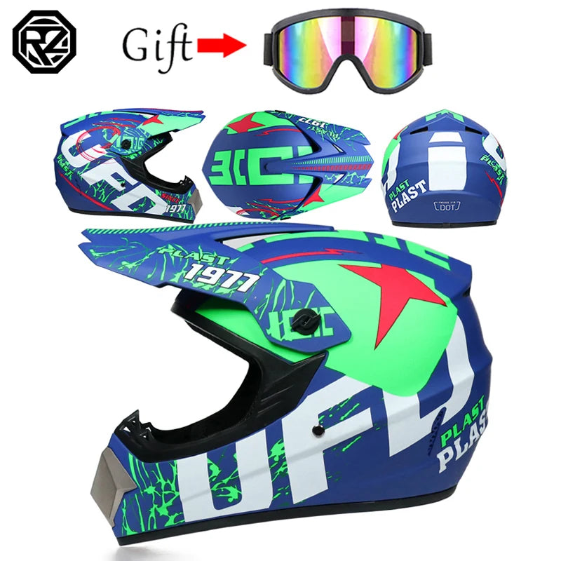 Motorcycle off-road helmet ATV all terrain beach bike full helmet capacity bike DH downhill helmet capacity de moto