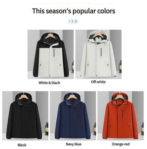 2026 Outdoor travel camping Waterproof Jacket Autumn  Winter Classic hooded single-layer down jacket casual trendy versatile