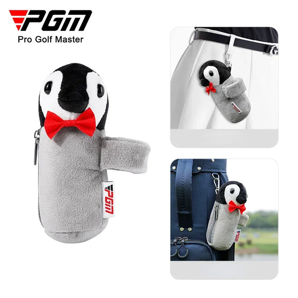PGM Mini Golf Ball Bag Doll Clip Can Be Hung on The Hand/golf Bag/Belt Hold 2 Ball Waist Bags QJ005