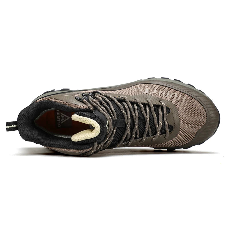HUMTTO Trainers Outdoor Trekking Shoes Men Breathable Hiking Boots for Man Winter Men's Sports Shoes Rubber Safety Work Sneakers