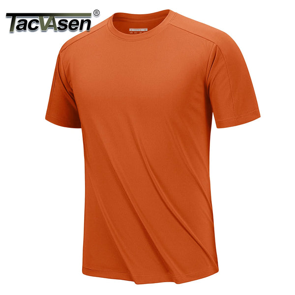 TACVASEN Mens Workout Shirts Mesh Cool Athletic Dry Fit Short Sleeve Running T-Shirts Gym Moisture Wicking Performance Tee Tops