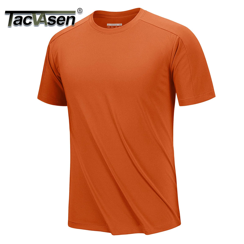 TACVASEN Mens Workout Shirts Mesh Cool Athletic Dry Fit Short Sleeve Running T-Shirts Gym Moisture Wicking Performance Tee Tops