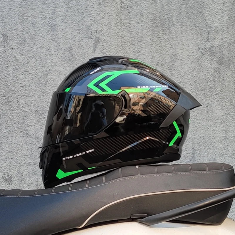 DOT approved motorcycle helmet racing full face helmet capacete double lens locomotive off-road helmet cascos para moto