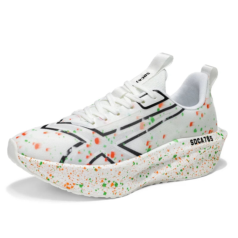 Mens Running Shoes 2025 New Luxury Design Lightweight Low Top EVA Cushioned Outsole Gym Training Daily Jogging Fashion Sneakers