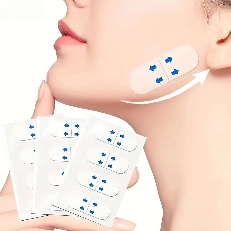 40Pcs Invisible Face Lifting Tape Waterproof Transparent Patch Firm Skin Remove Double Chin Neck Lifting Beauty Tool.