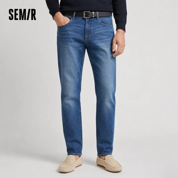 ខោខូវប៊យបុរស Semir រចនាបថបុរាណឆ្នាំ ២០២៦ លាងសម្អាត លាតសន្ធឹង ត្រង់ រចនាប័ទ្មទីក្រុង ធម្មតា ប្រចាំថ្ងៃ ទន់ មានផាសុកភាព ពាក់ប្រចាំថ្ងៃ ទាន់សម័យ អាចបត់បែនបាន