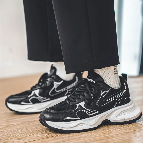 Chunky Sneakers Summer New Breathable lightweight Casual Men's Outdoor anti Slip Running Shoes Fashion Student Speed Sports Shoe