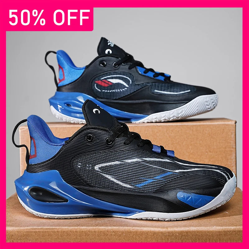 Unisex Basketball Shoes High Quality Mesh Breathable Practical Competition Training Shoes Rebound Anti Slip Flat Shoes for Teen