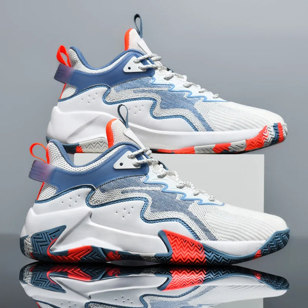 Basketball shoes Four Seasons men's lightweight plus size breathable casual sports shoes outdoor racing running speed sneakers