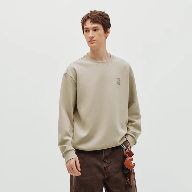Semir Soft Hoodie Men 2026 Spring Crew Neck Couple Style Casual Fashion Comfortable Versatile Daily Wear Pullover Top