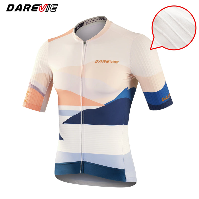 អាវយឺតជិះកង់ DAREVIE សម្រាប់បុរស AREO Pro Level ស្រូបយកសំណើម អាវជិះកង់បុរស ស្រាល ទន់ ស្ងួតរហ័ស