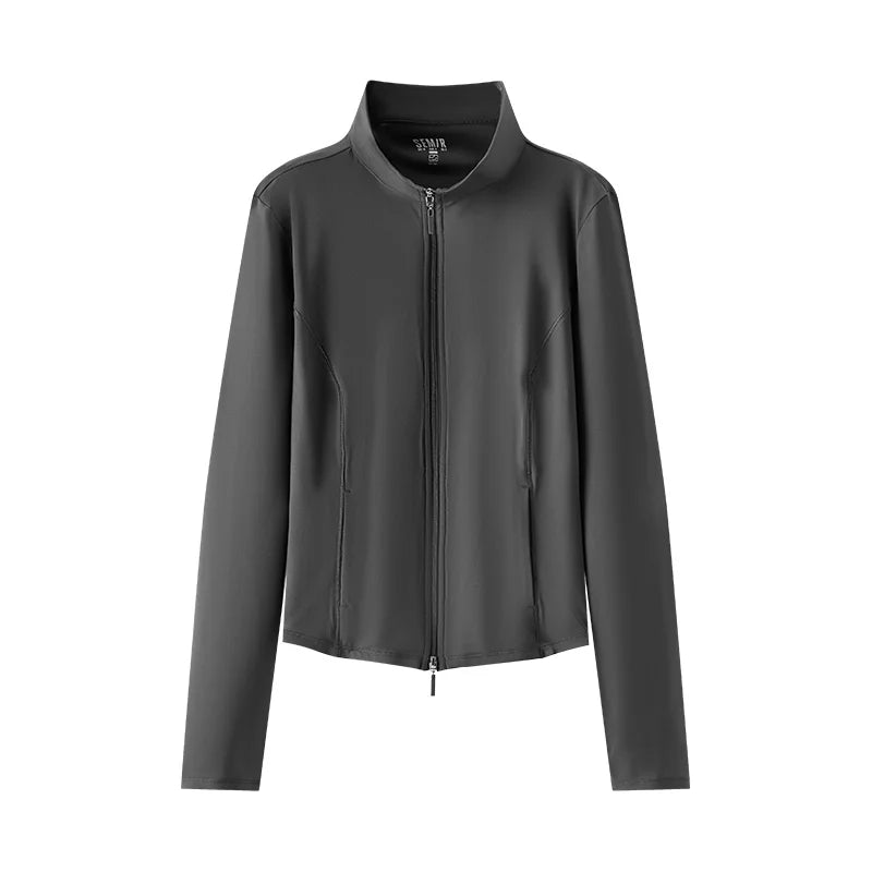 Semir Jacket Women Cropped Shoulder Fit Slim Cool Feeling 2025 New Summer Moisture Wicking Sun Protection Jacket for Outdoor