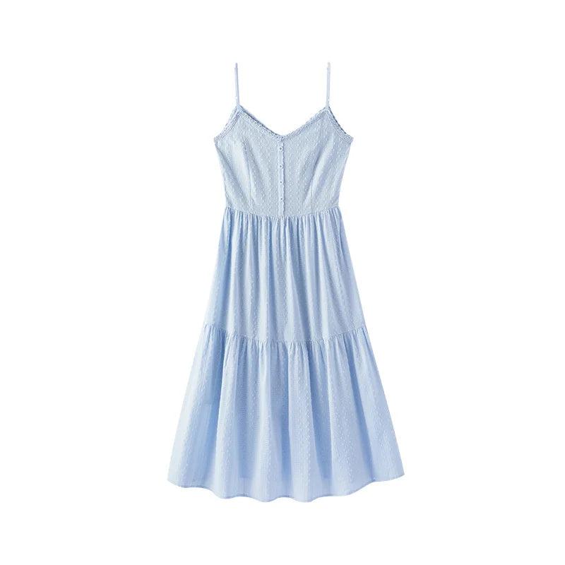 Semir Women Dress Jacquard Textured Drape Halter Neck Sexy Gentle Temperament 2026 Summer Romantic Casual Fashion Top