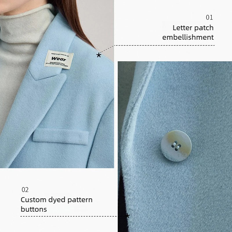 AMII Women's Jacket 2026 Winter New Commuter Versatile Turn-Down Collar Jacket Women's Loose Long Sleeves Tops Lady 12544046