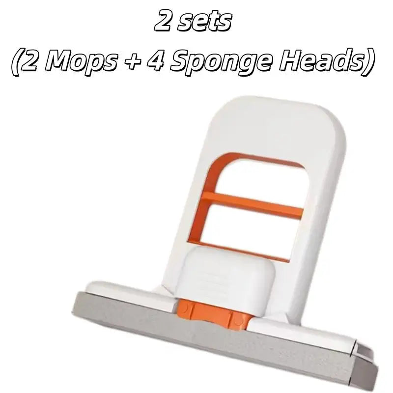 2 sets  Mini Handheld Mop – Retractable Sponge, for Dry & Wet Cleaning of Kitchen, Bathroom, Tables, Car