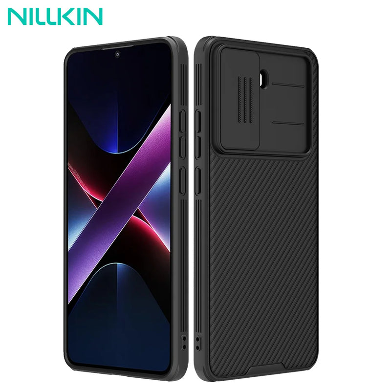 NILLKIN For Xiaomi Poco X7 Pro Case CamShield Pro Sliding Camera Protection Shockproof Back Cover For Mi Poco X7 Pro Cases