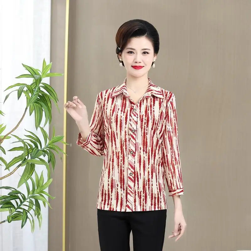 អាវ យឺត ឆ្នូត បោះពុម្ព ទាន់សម័យ សម្រាប់ នារី ថ្មី សម្រាប់ រដូវក្ដៅ អាវ កាឌីហ្គែន ដៃ ពាក់កណ្តាល ក បែប ប៉ូឡូ ថ្មី សម្លៀកបំពាក់ នារីៗ