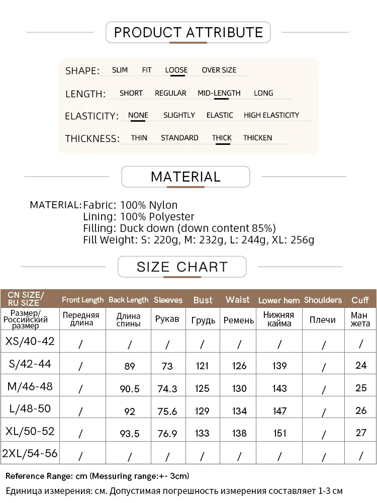 Amii 2026 Winter Warm New Women Down Jacket Cuffs Magnetic Buckle Zipper Hooded Fake Two-piece Thick Loose Long Coats 12444104