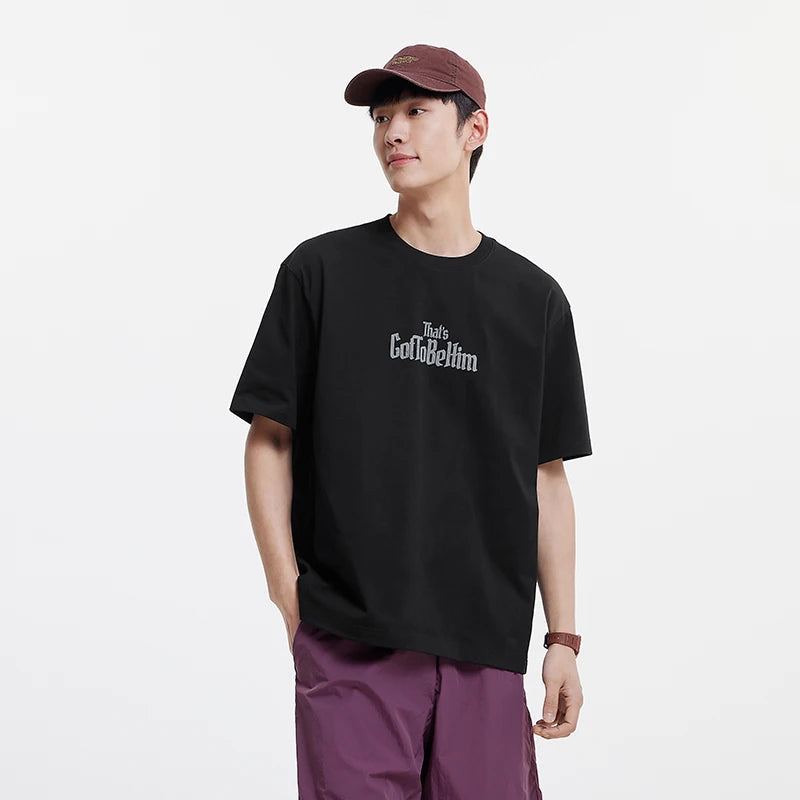 Semir Men Tshirt Cool Breathable Short Sleeve Summer 2026 Loose Round Neck Letter Graphic Cartoon Print Casual Style Top