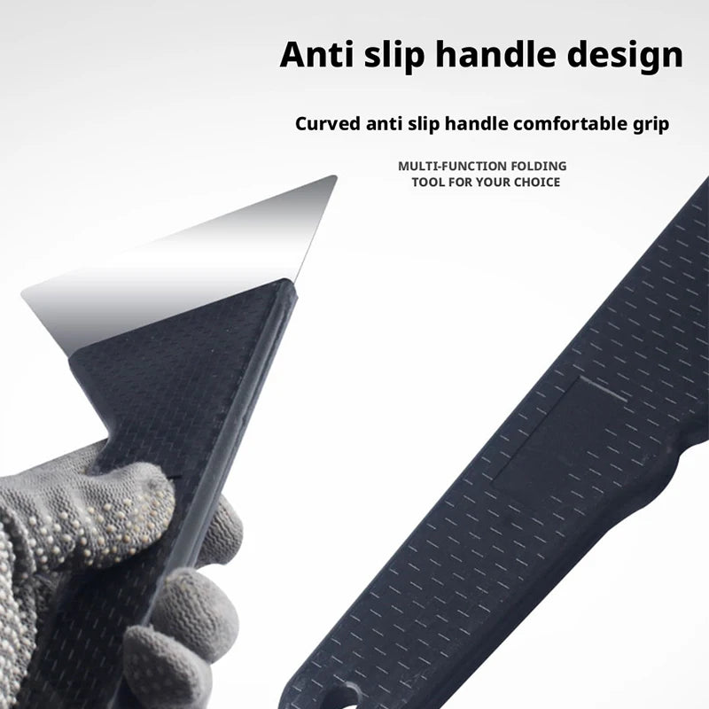 SEAMETAL Car Window Tint Squeegee Anti Slip Carbon Fiber Handle Auto Wrap Tools Window Cleaner Film Remover for Car Accessories