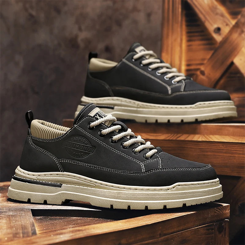 Men's shoes casual sports shoes four season soft soled comfortable outdoor workwear shoes safety shoes fashion youth socks shoes