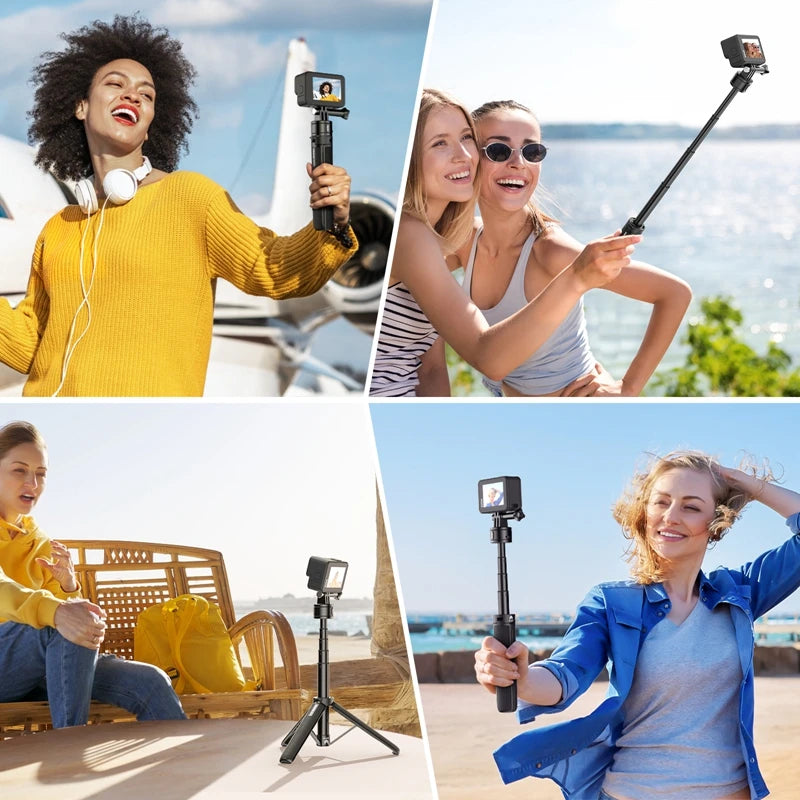 ដំបងថតរូប Selfie Ulanzi MT-74 Go-Quick II Magnetic Quick Release Tripod សម្រាប់កាមេរ៉ា Gopro Insta360 X3 DJI Action 4/3